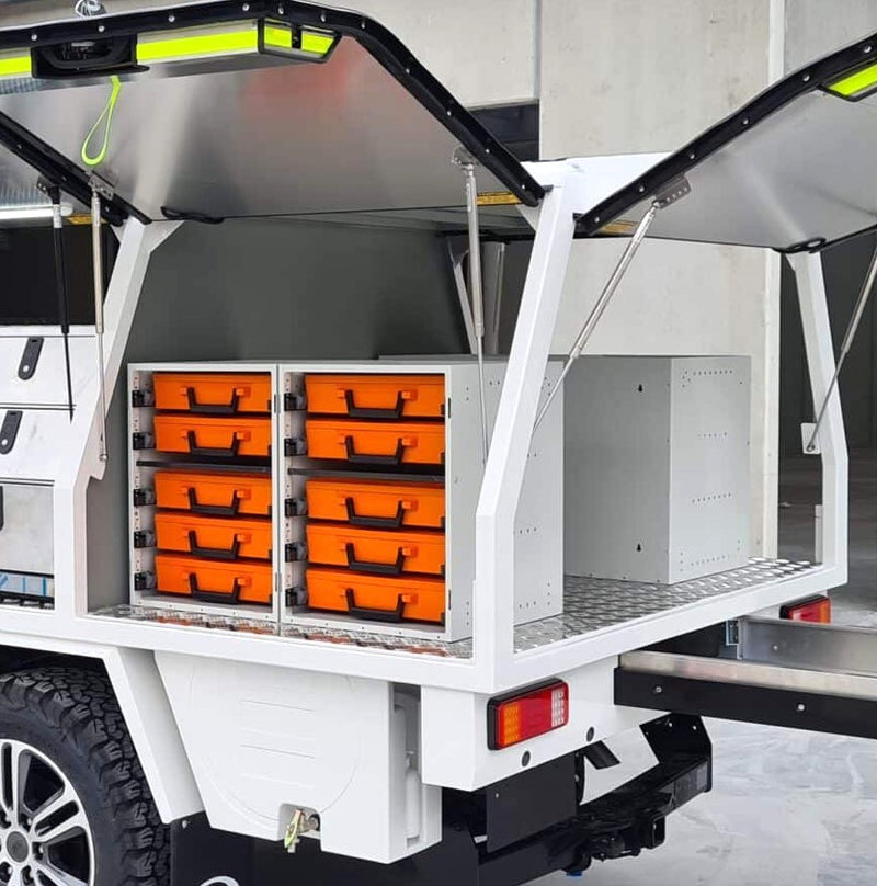 Rolacase Canopy_Service Body Shelving 32