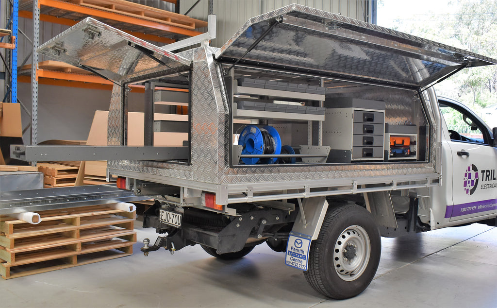 Rolacase Canopy_Service Body Shelving 34