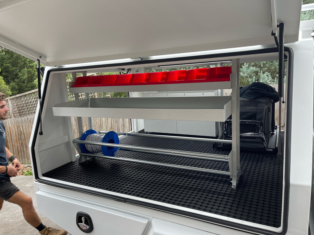 Rolacase Canopy_Service Body Shelving 53