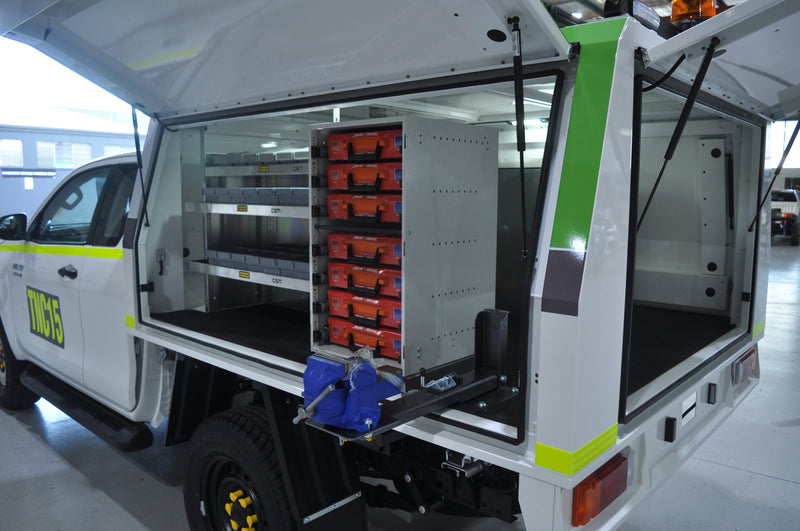 Rolacase Canopy_Service Body Shelving 62