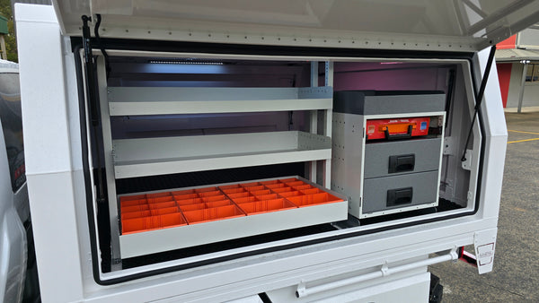 Rolacase Canopy_Service Body Shelving 68