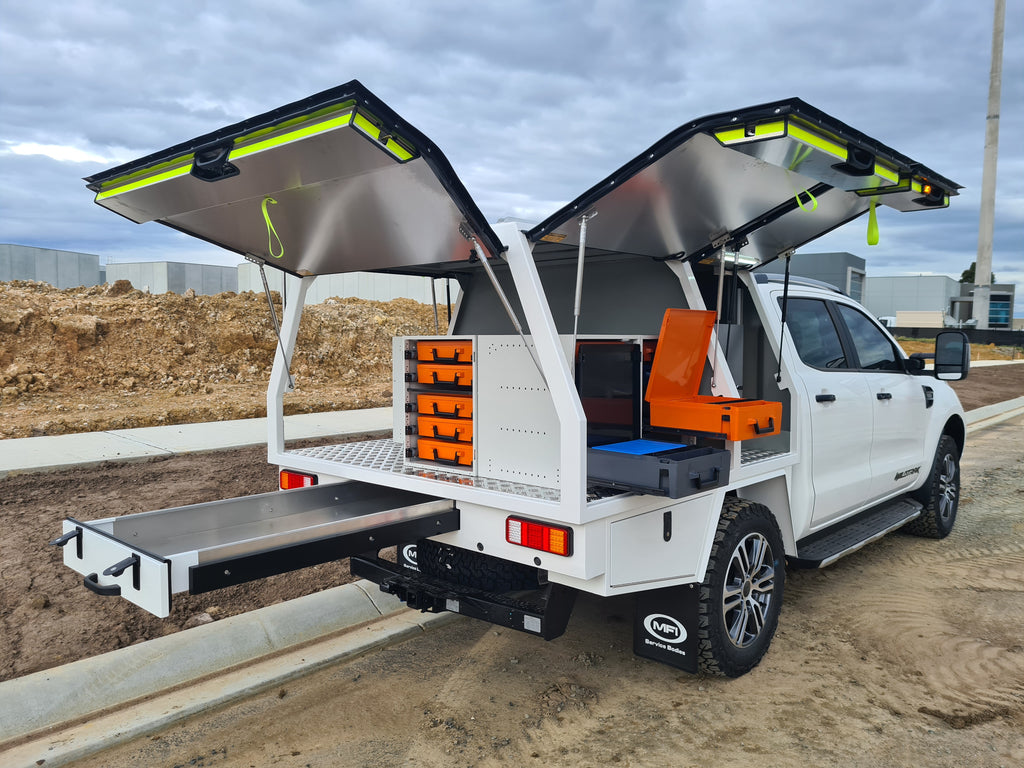 Rolacase Canopy_Service Body Shelving 6