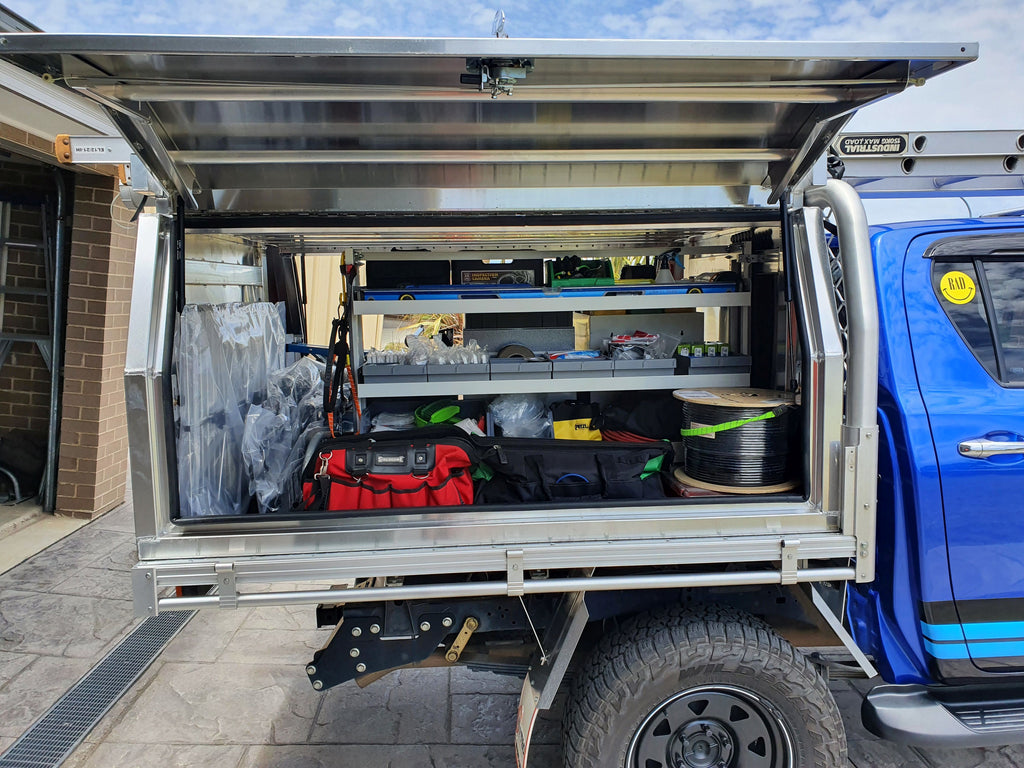 Rolacase Canopy_Service Body Shelving 86