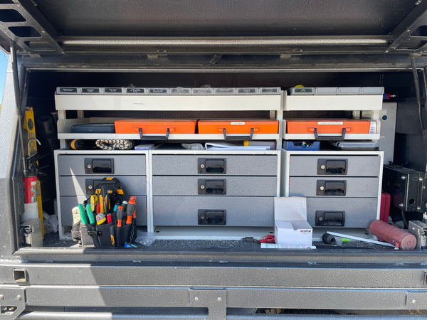 Rolacase Canopy_Service Body Shelving 89