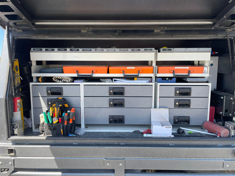 Rolacase Canopy_Service Body Shelving 89