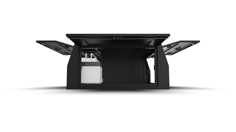 Canopy Shelving Package 01 – Full Service Body/Canopy Shelving for Commercial Vehicles rear