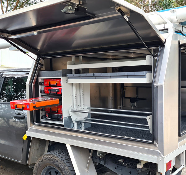 Rolacase Canopy Shelving Package 27 v2