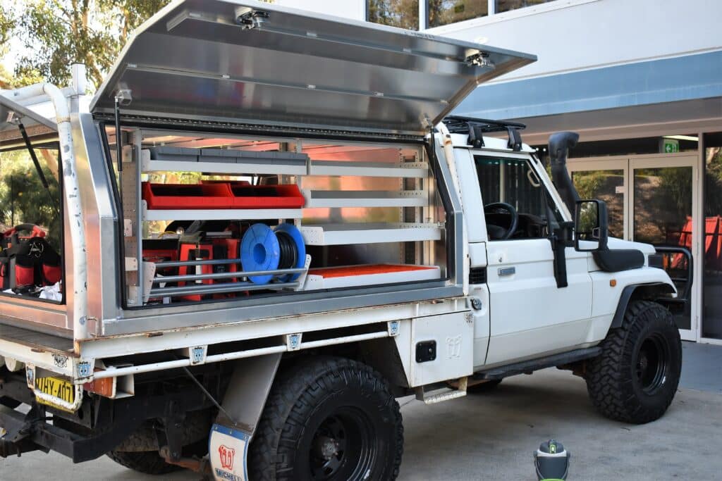 RolaCase electrical trade package van storage system