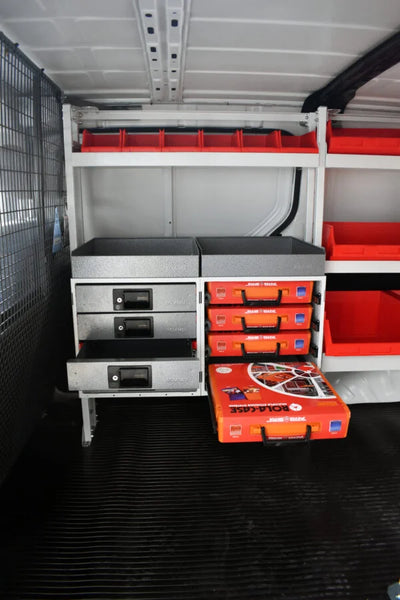 Small Red Plastic Bin