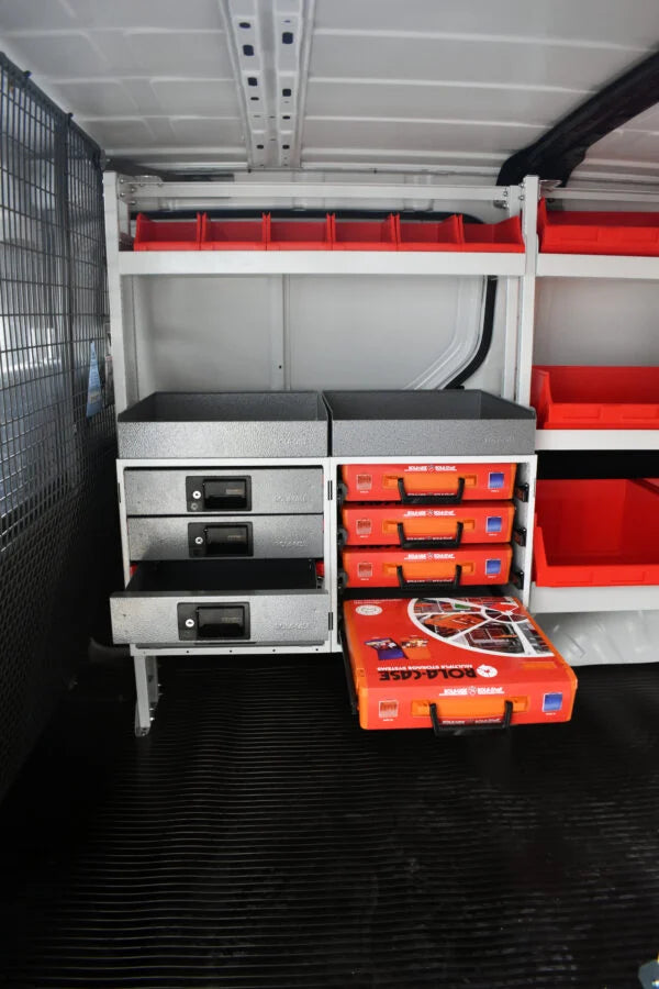 Small Red Plastic Bin