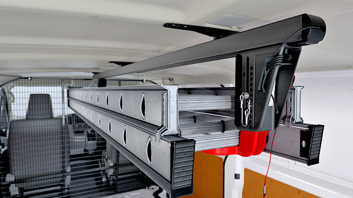 Genuine Toyota Hiace LWB Internal ladder Rack | Van Safety